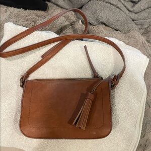FREE with any purchase Sonoma Brown Leather Crossbody Bag